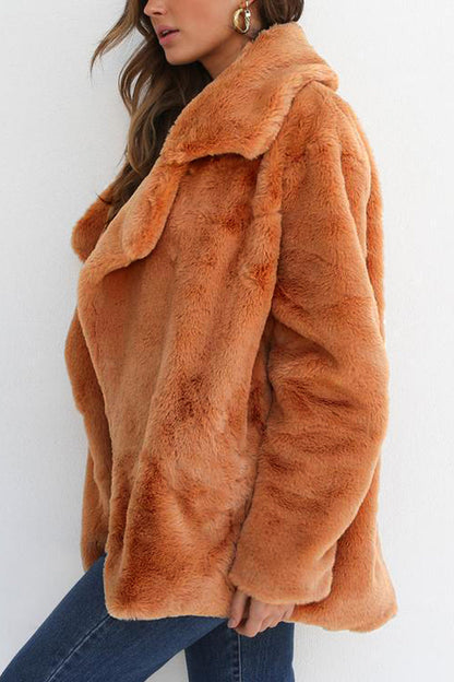 Patchwork Turndown Collar Outerwear(7 Colors)