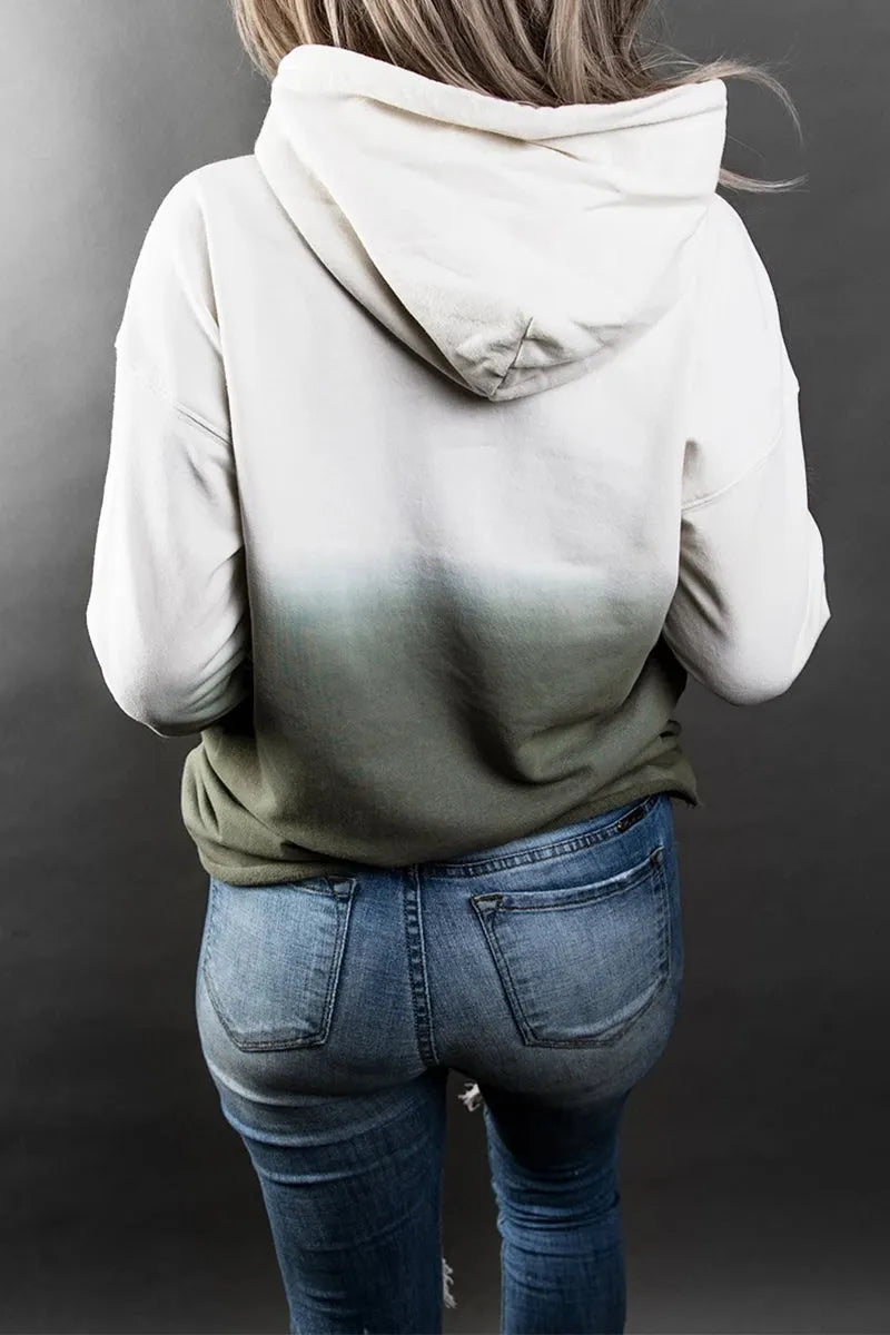 Sweet Print Pocket Hooded Collar Hoodies(3 Colors)
