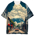 Comstylish Mount Fuji Japan Graphic Print T-shirt