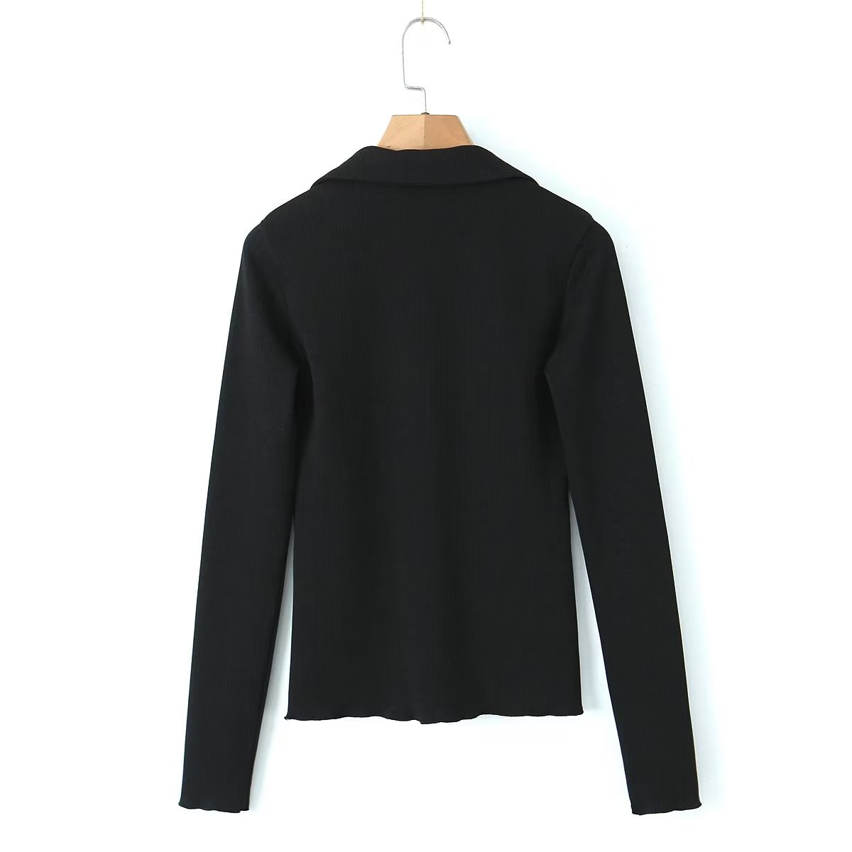 Spring Long Sleeve Collared Single Breasted Knitted Cardigan Slit Sheath Skirt Set