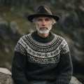Vintage Fair Isle Norwegian Knit Jacquard Crew Neck Sweater elevenforest