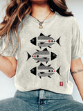 Arrange Fish Japanese Art Vintage T Shirt elevenforest