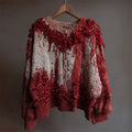Halloween Night Bloody Beaded Cozy Knit Sweater elevenforest
