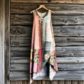 Women's Retro Floral Irregular Design Dress elevenforest