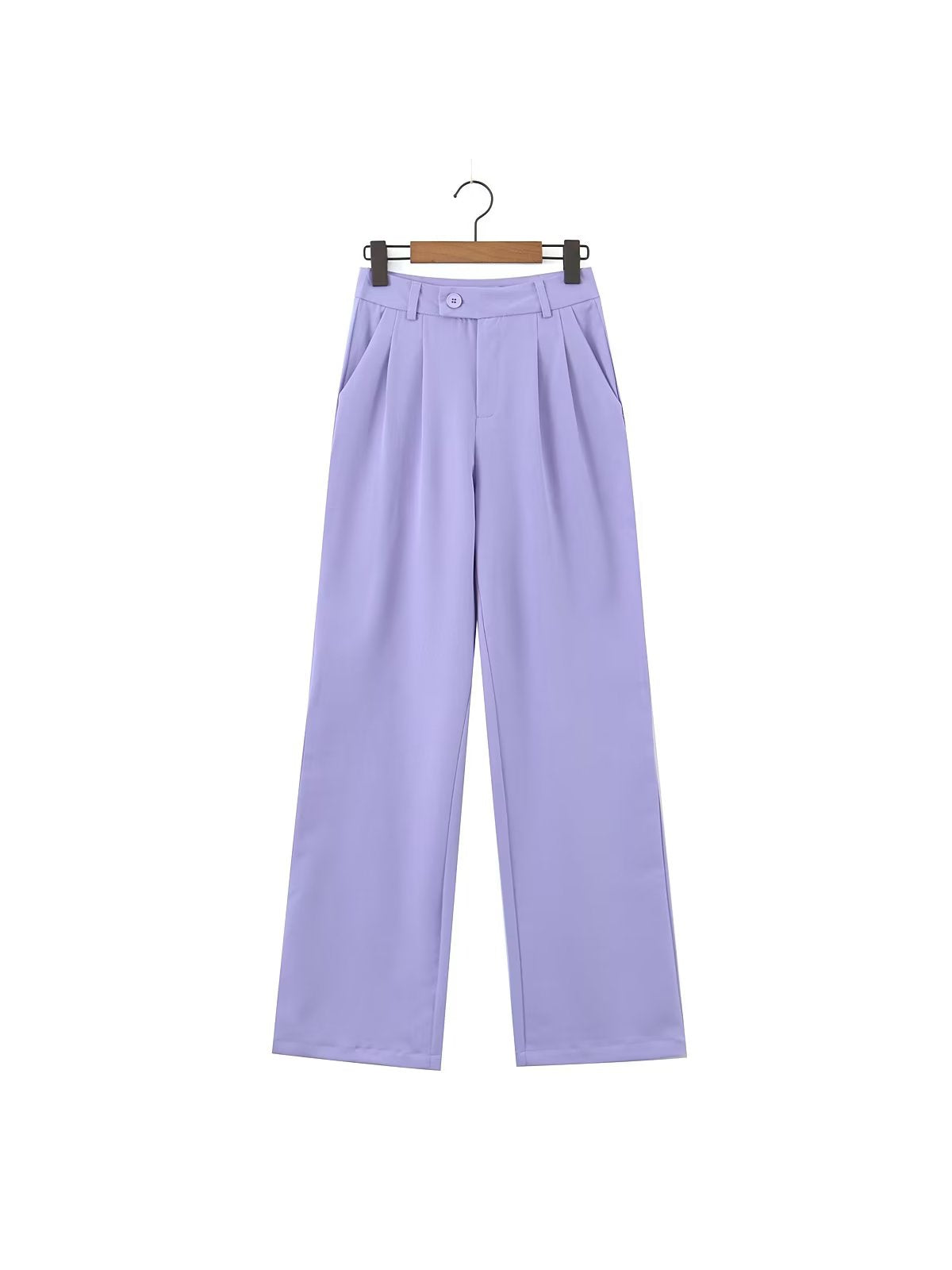 Tank Top & High Waist Buckle Pants Set
