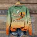 Comstylish Walk For Peace Aloka Mission Journey Gradient Sweatshirt