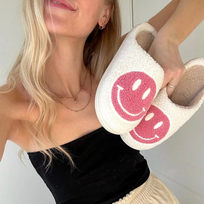 Happy Face Slippers - Buy 1 Get 1 Free