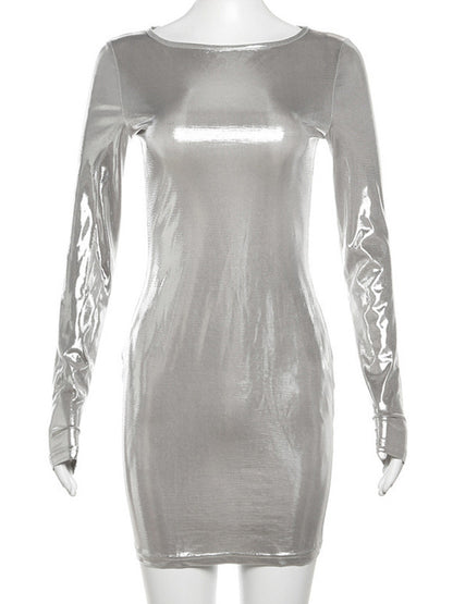 Spring Autumn Long Sleeve Party Club Short Mini Dress