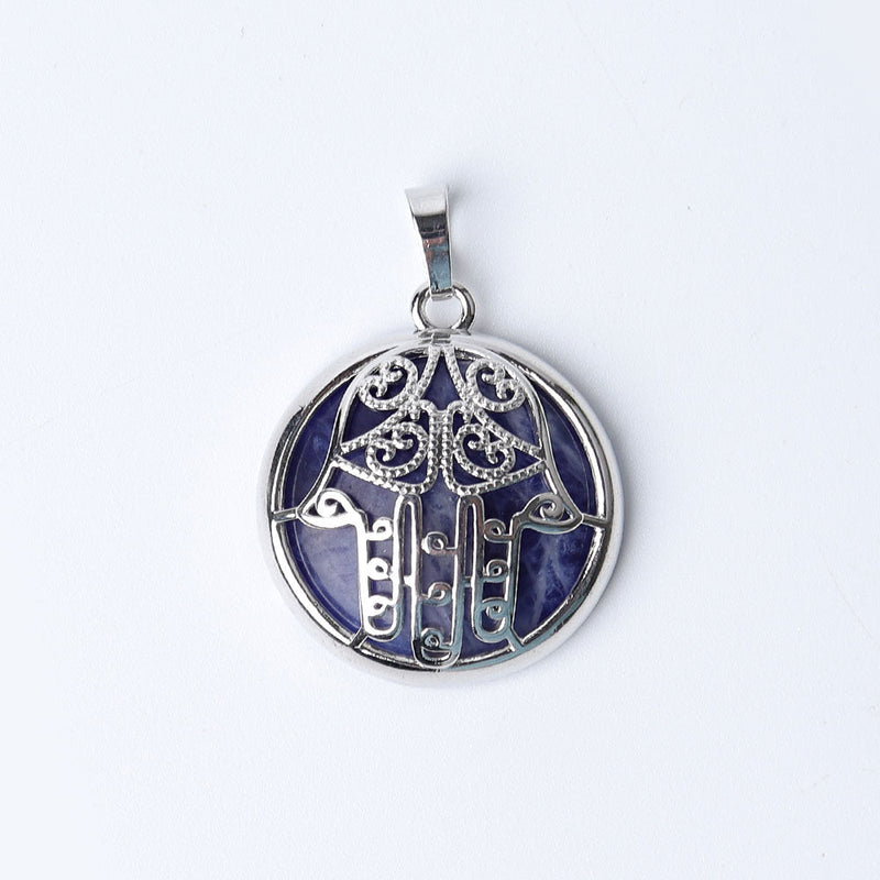 Chakra Hand Wrapped Spiritual Crystal Pendant 1.2 Inch