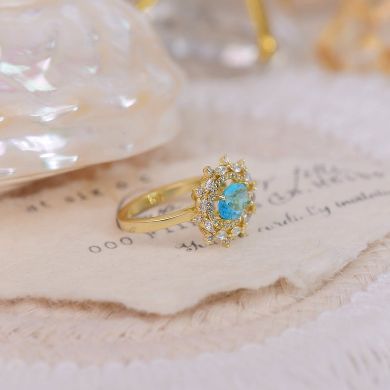 Marilyn Blue Gemstone Ring