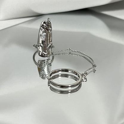 [] Alita Nail Art Rings (set of 4)