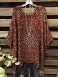 Women's Vintage Ethnic Printed Top