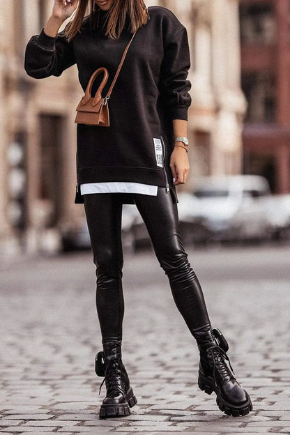 Irregular Fake Two Piece Sweatshirt