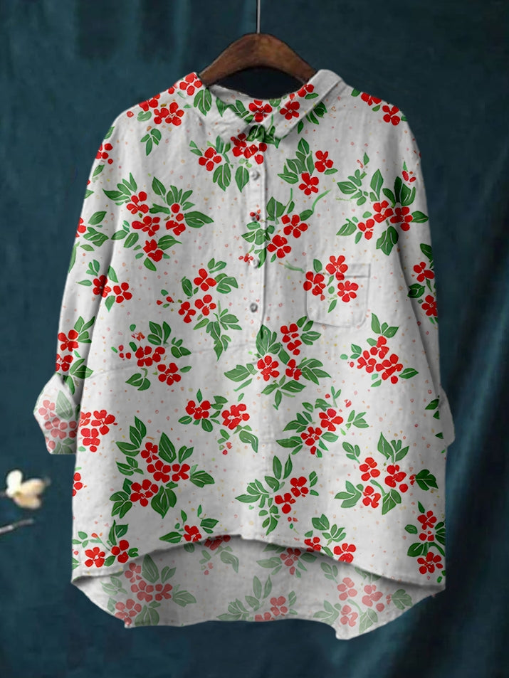 Warm florals Fashion Shirt