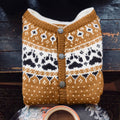 Vintage Iceland Bear Paw Southwest Knit Women's Sweater elevenforest