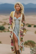 Women's Colorful Rainbow Patchwork Pattern Print Cardigan