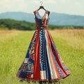 Women's Retro Independence Day Totem Design Sleeveless Dress elevenforest
