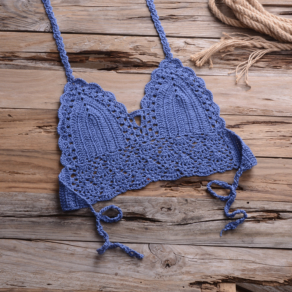 Personalized Hollow Out Cutout Beach Knitted Shell Pants for – Summer