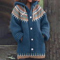 Vintage Fairman Island Geometry Pattern Cozy Sweater elevenforest