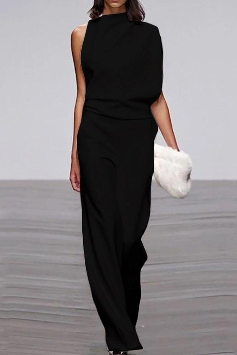 Half a Turtleneck Boot Cut Jumpsuits(12 Colors)