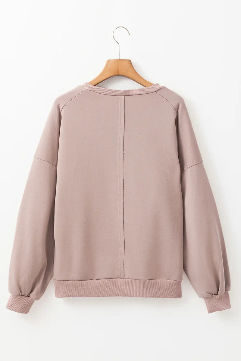 Peace Symbol Sweatshirt in Goat Color