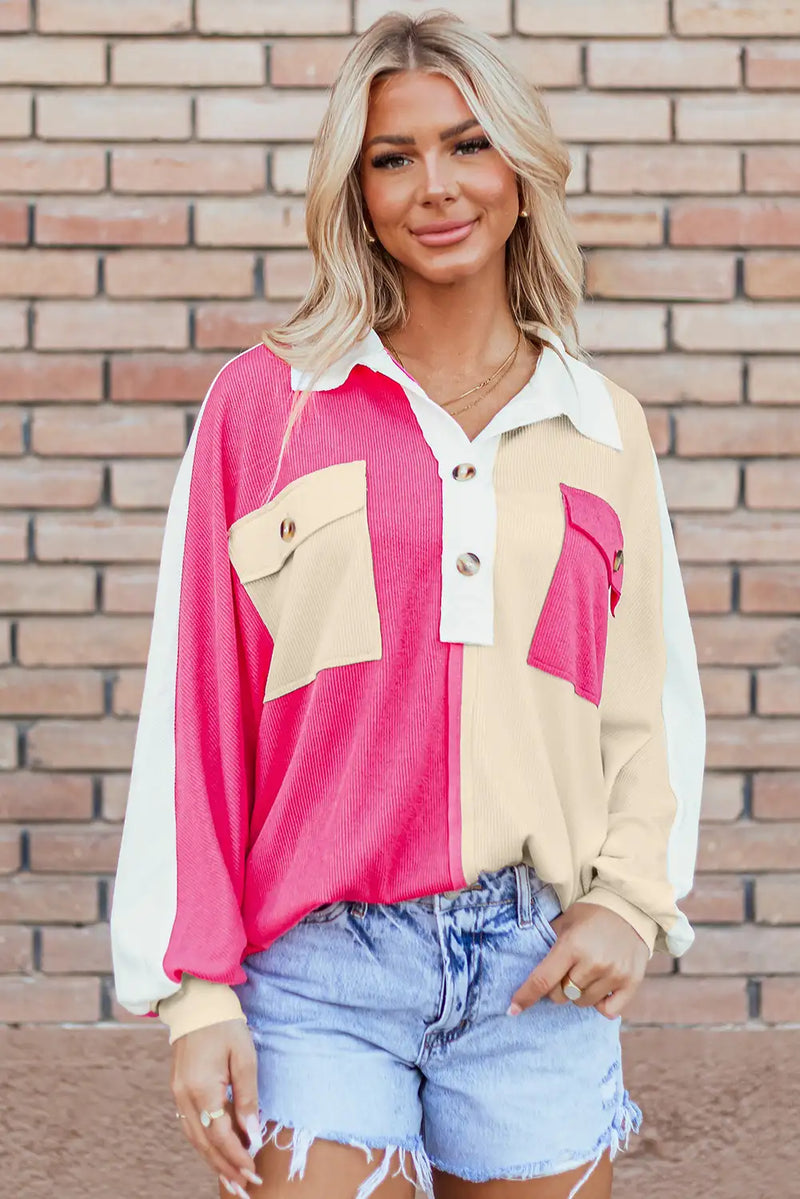 Colorblock Oversized Sweatshirt