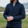 Men's Handmade Diamond Weave Aran Sweater elevenforest