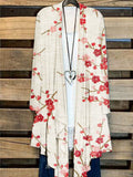 Plum Blossom Embroidered Art Flowy Cardigan elevenforest