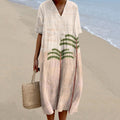 Summer Holiday Palm Tree Print Women'S Dress elevenforest