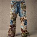 Women's Bohemian Style Embroidered Patchwork Jeans elevenforest