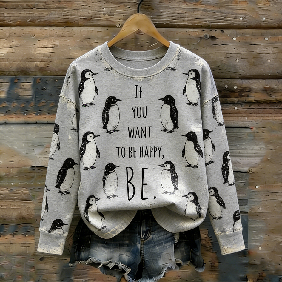 Comstylish Nihilist Penguin Do Whatever Makes You Happy Long-sleeve T-shirt
