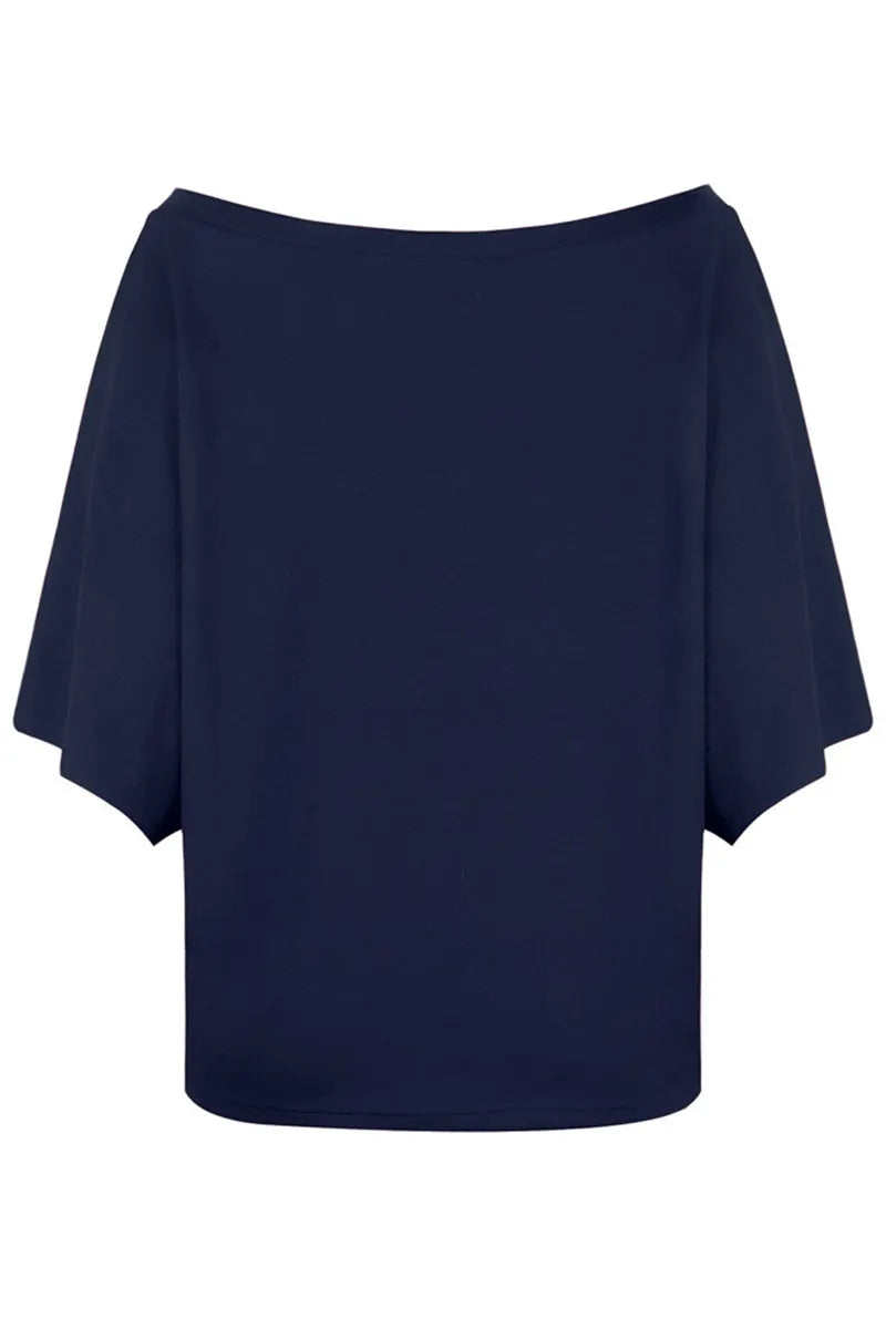 Street Print Patchwork Off the Shoulder T-shirts(3 Colors)