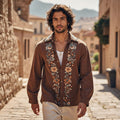 Men's Bohemian Floral Casual Resort Style Shirt elevenforest