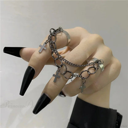 Antique Cross Star Gothic Band
