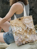 Vintage Lace Floral Embroidered Women's Canvas Bag elevenforest