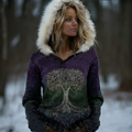 Bohemian Retro Gradient Color Women's Winter Knit Sweater elevenforest