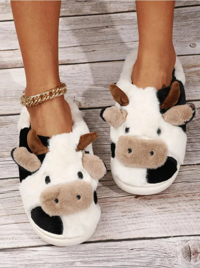Cartoon Decor Plush Slippers Ac2050