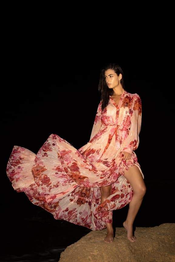 Sylvia Long Sleeve Maxi Dress