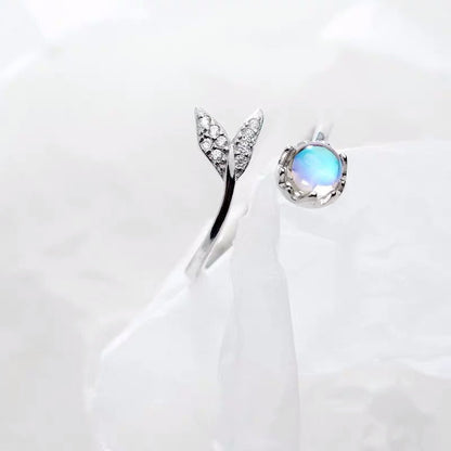 Mermaid Moonstone Ring