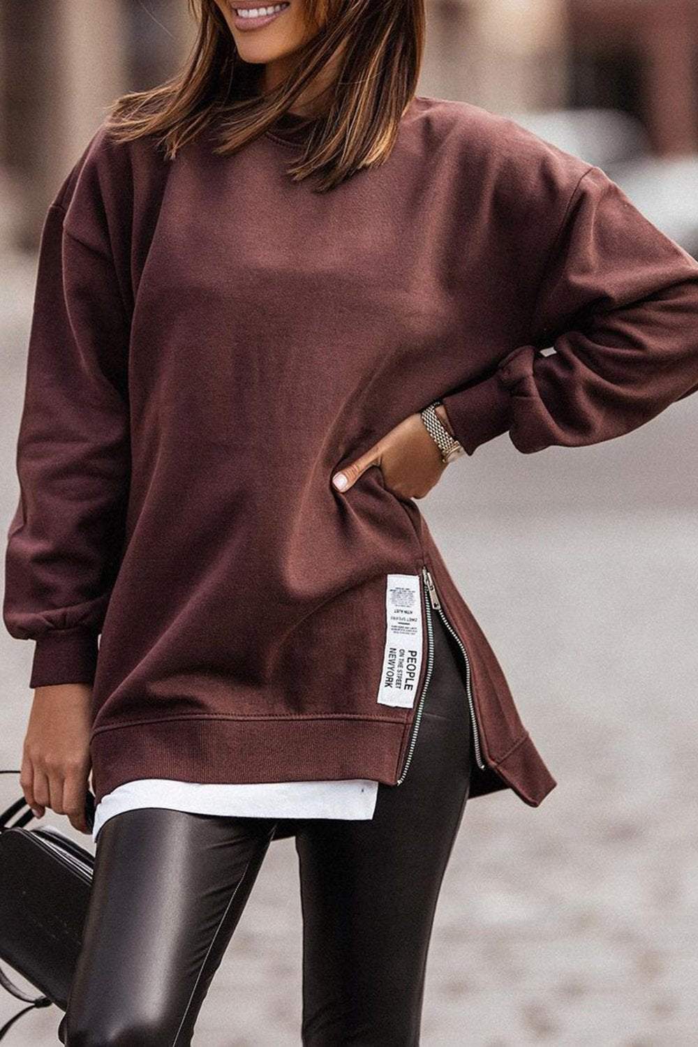 Irregular Fake Two Piece Sweatshirt