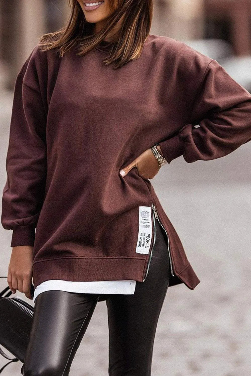 Irregular Fake Two Piece Sweatshirt