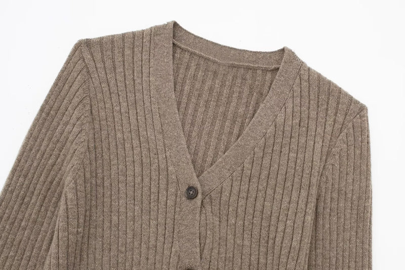 Fall Clothing Fashionable Knitted Cardigan Sweater Coat