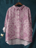 Floral Polka Dot Print Shirt