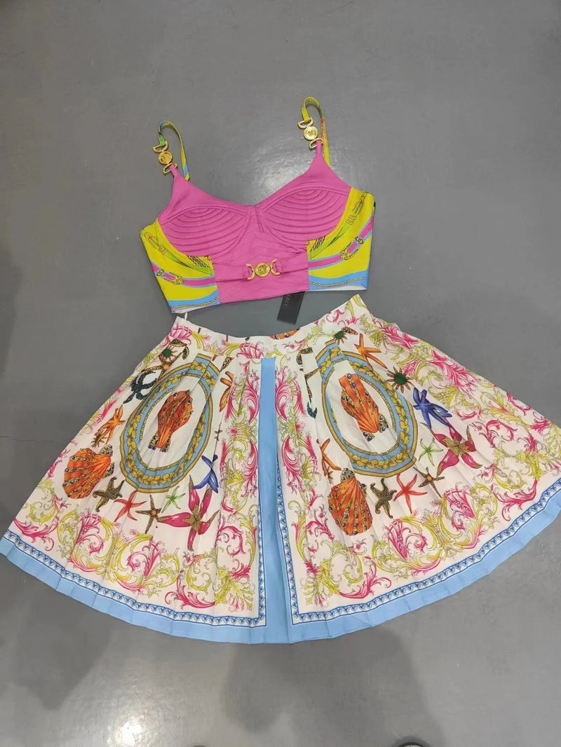 Gloria Top & Skirt Set