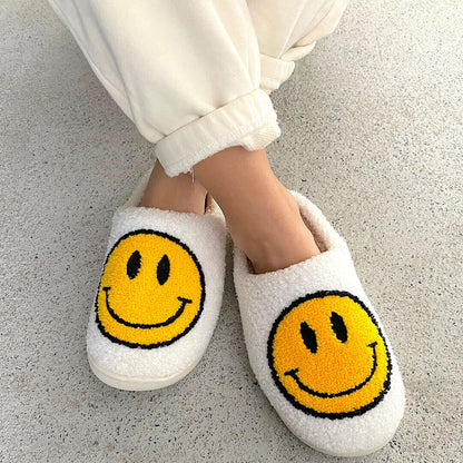Happy Face Slippers - Buy 1 Get 1 Free
