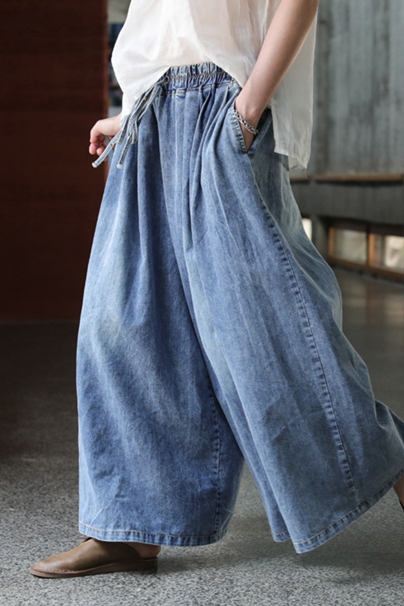 Street College Frenulum High Waist Boot Cut Denim Jeans