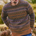 Vintage Brodie Knit Jacquard Crew Neck Sweater（Unisex） elevenforest