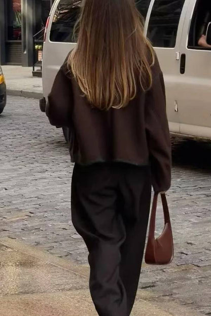 Wear Button Woolen Coat