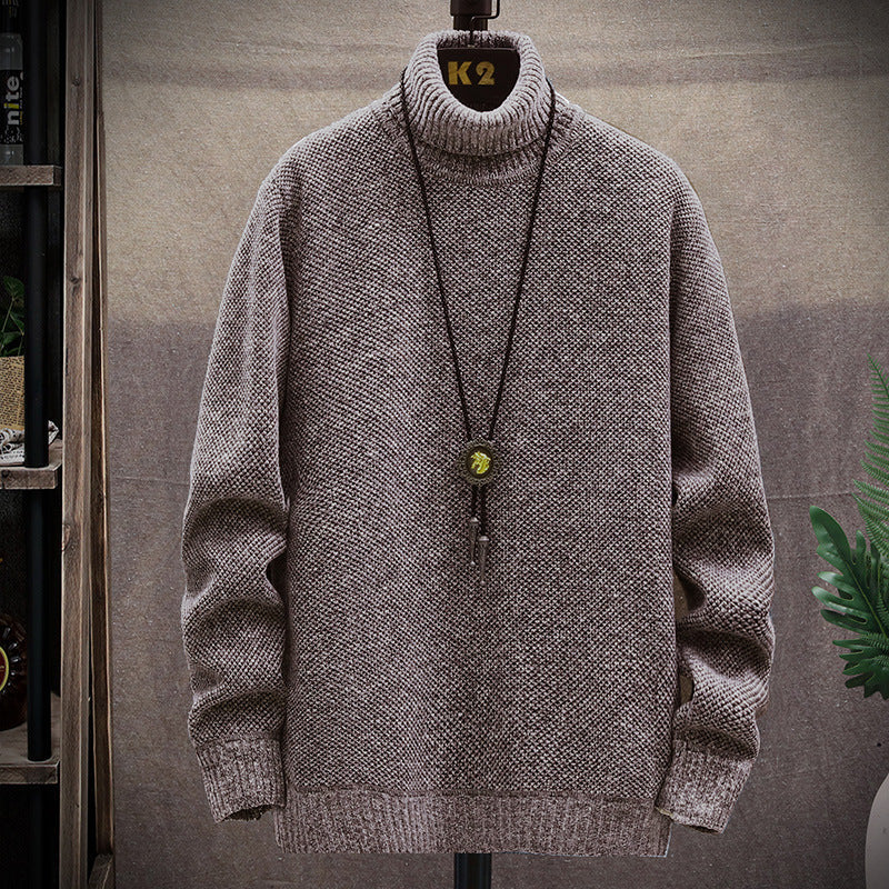 Men's Turtleneck Casual Pullover Sweater elevenforest