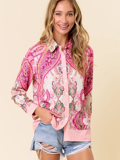 The Perfect Paisley Print Blouse
